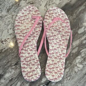 LC Lauren Conrad Pink Flamingo Sandals